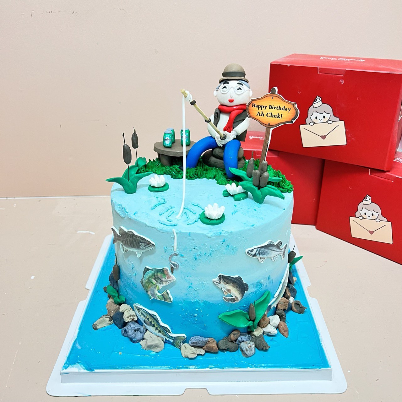 Fishing Themed Cake