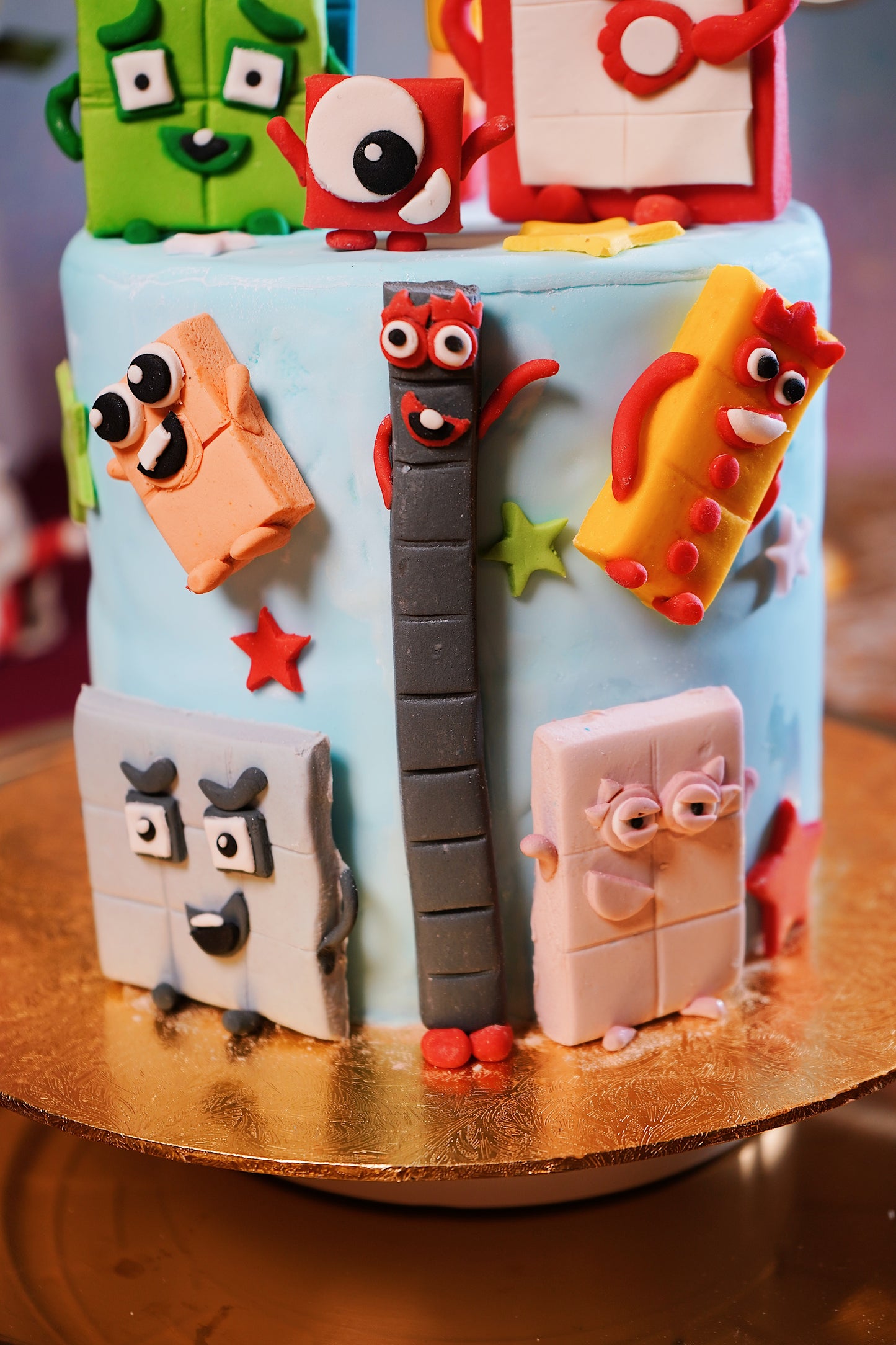 Number Blocks Customise Cake