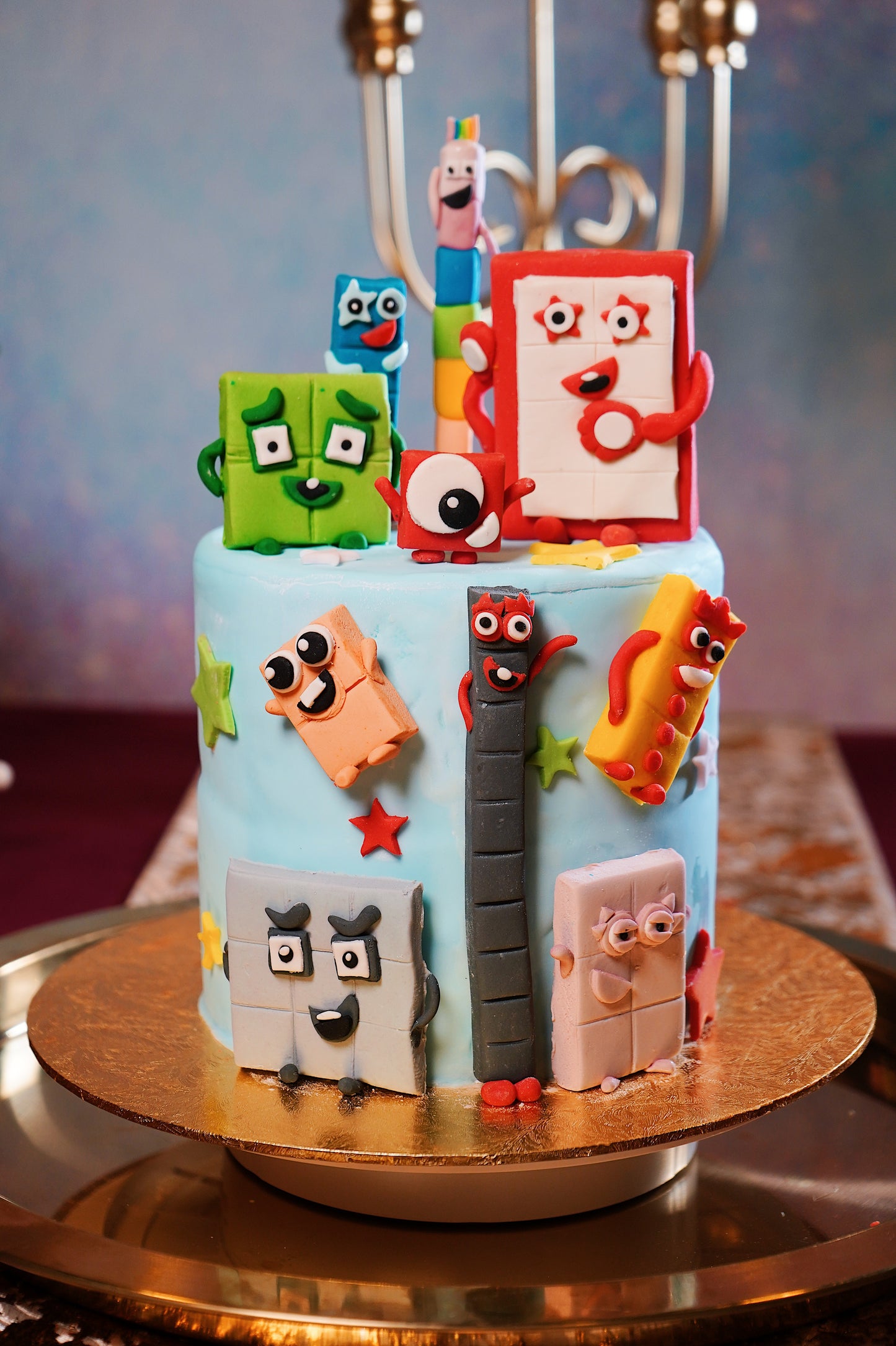 Number Blocks Customise Cake