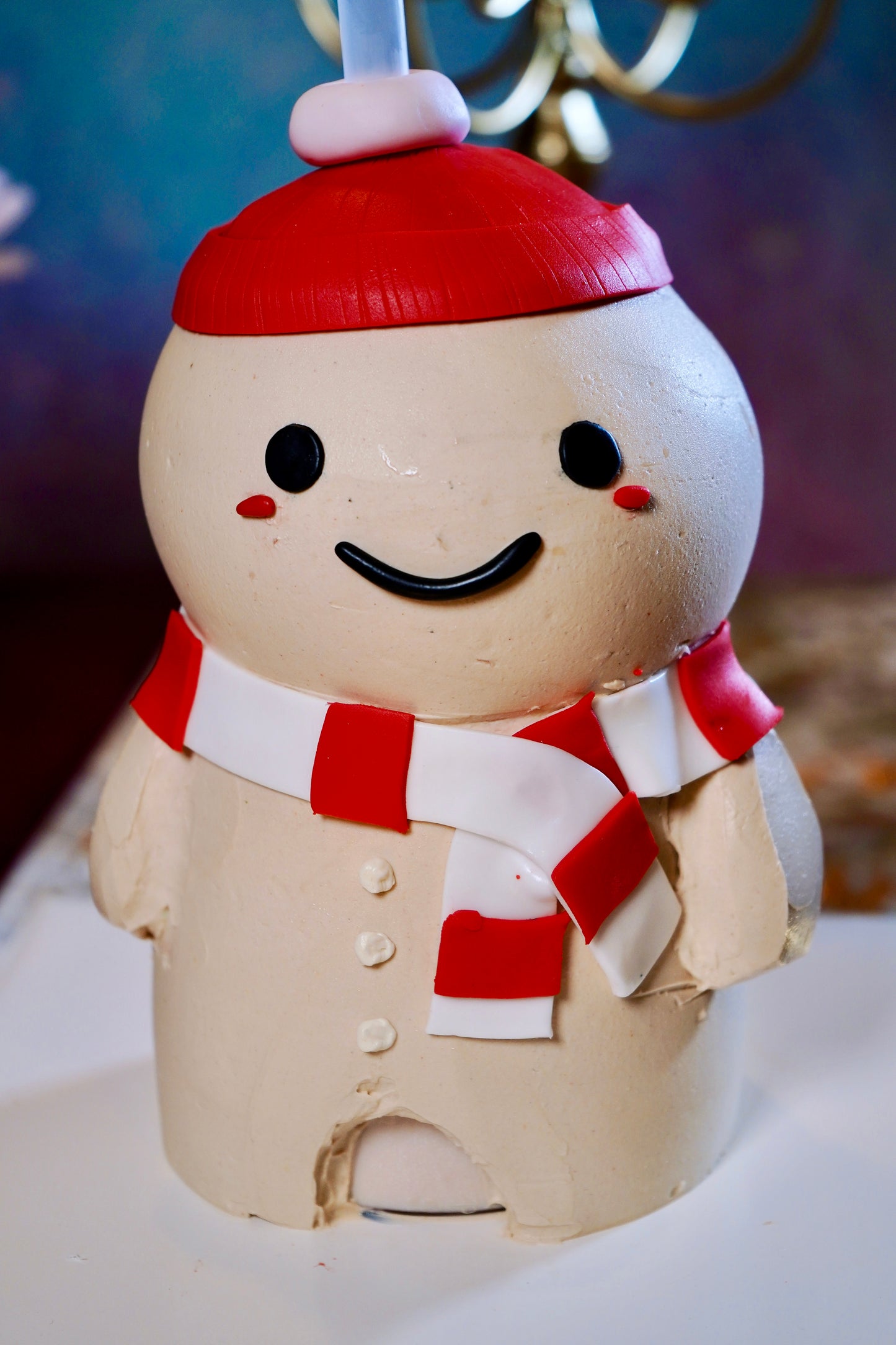 Happy Snowman Drinkable Cake