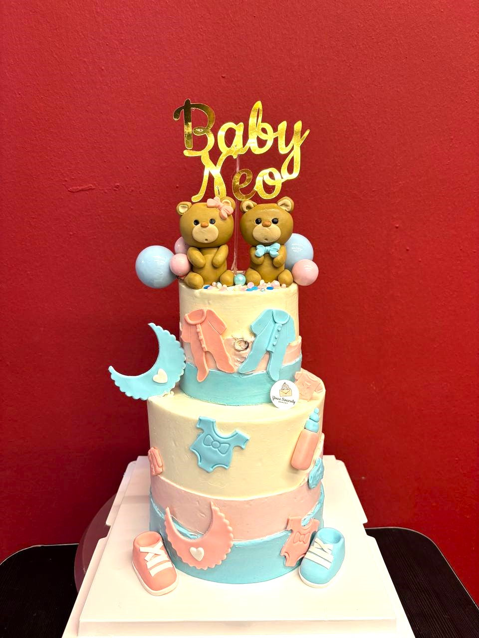 Baby Bear Two Tier Cake