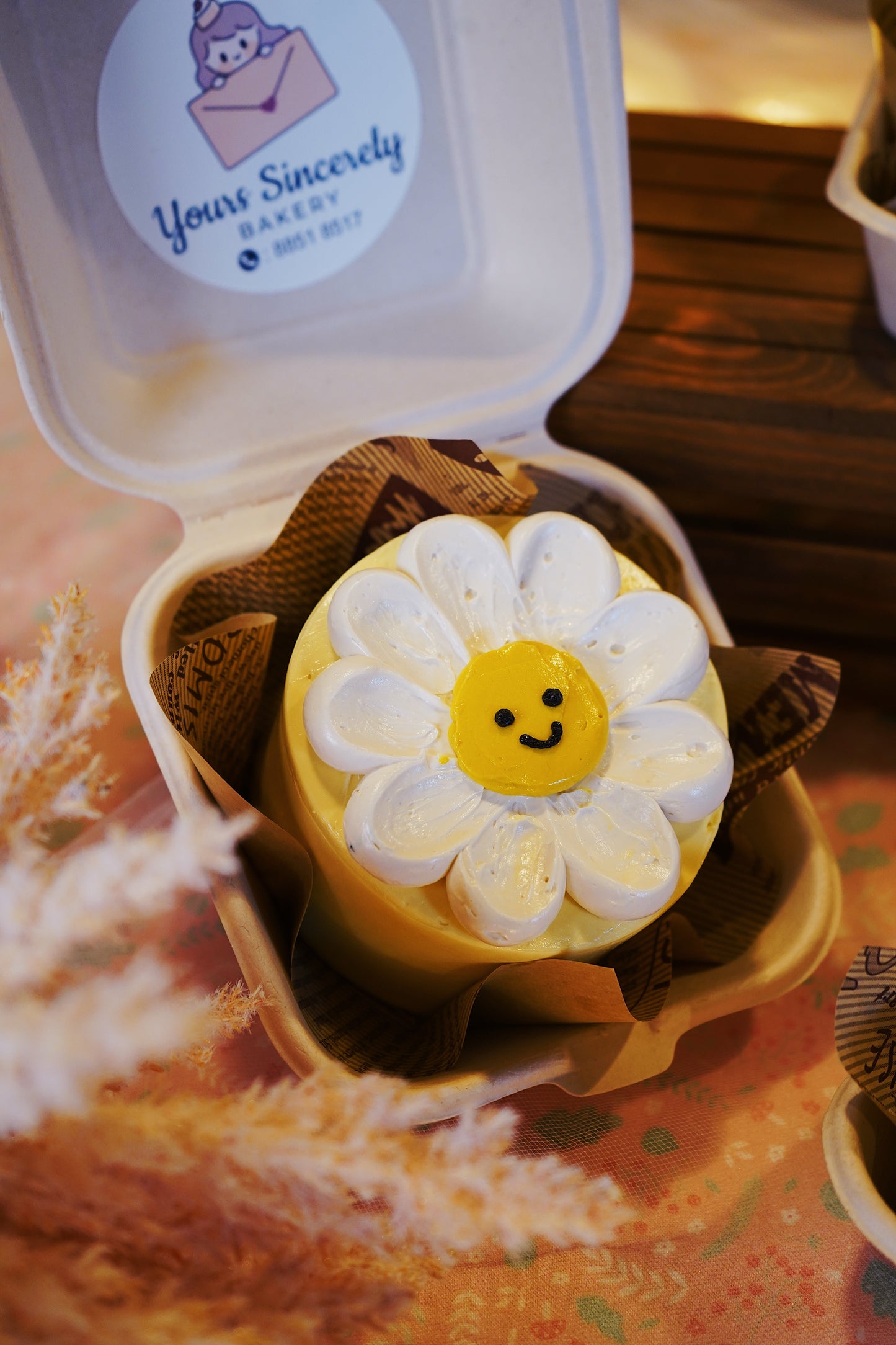 Sunflower Korean Bento Cake