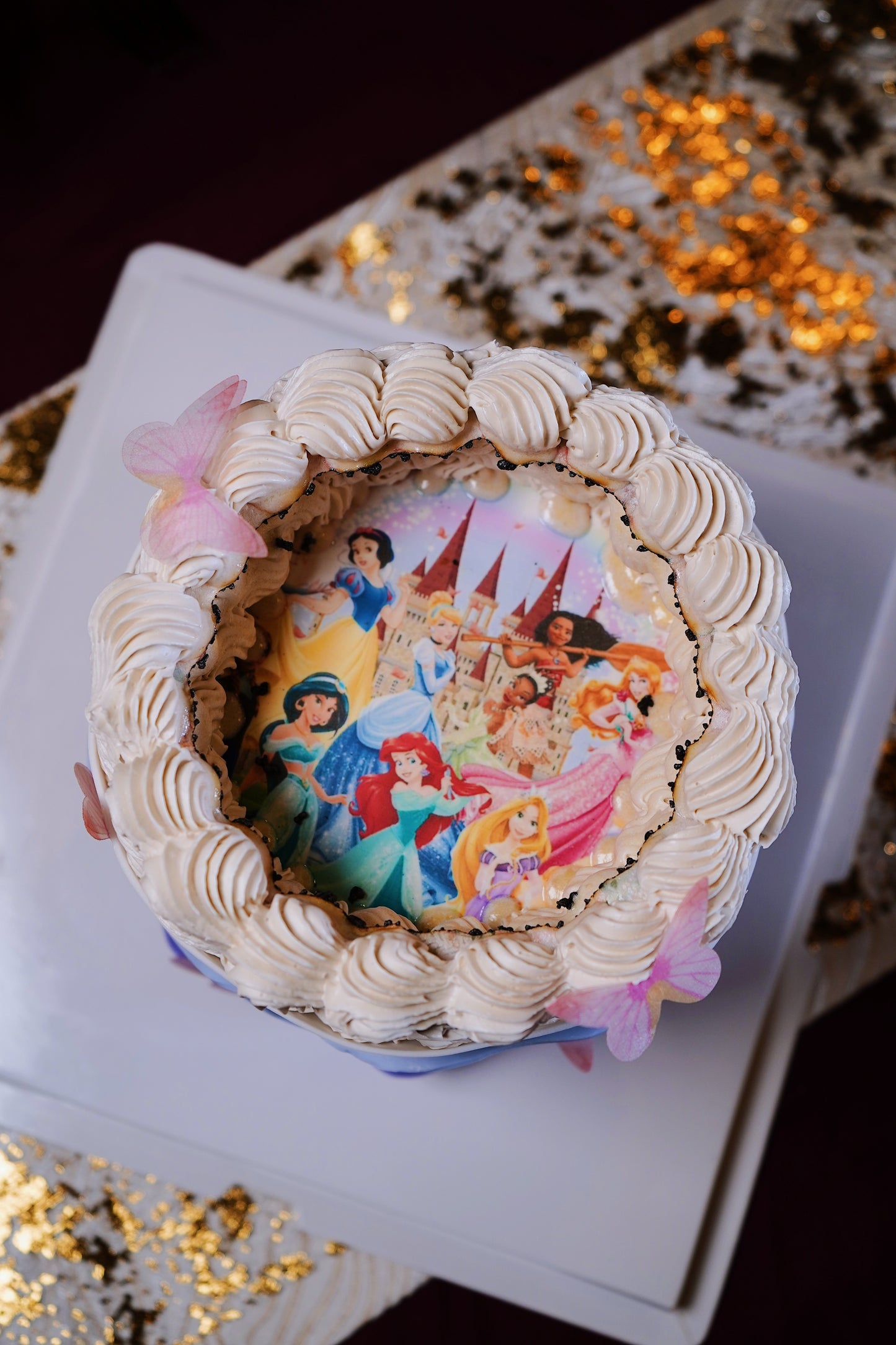 Butterfly Waves Burn Away Cake