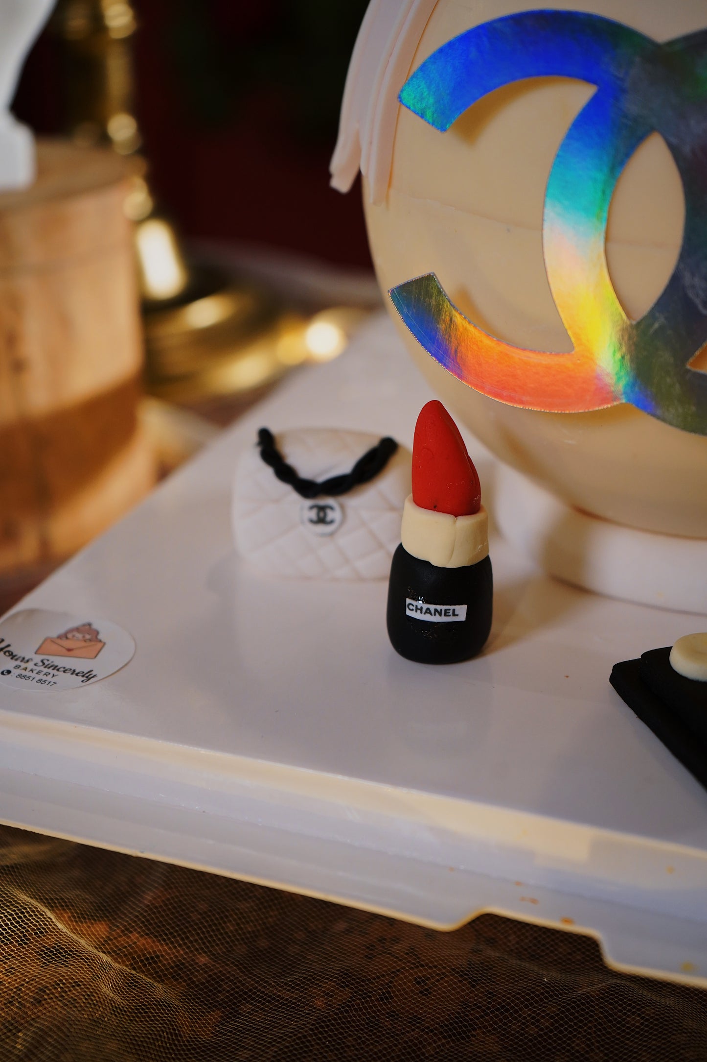 Chanel Makeup Pinata Cake