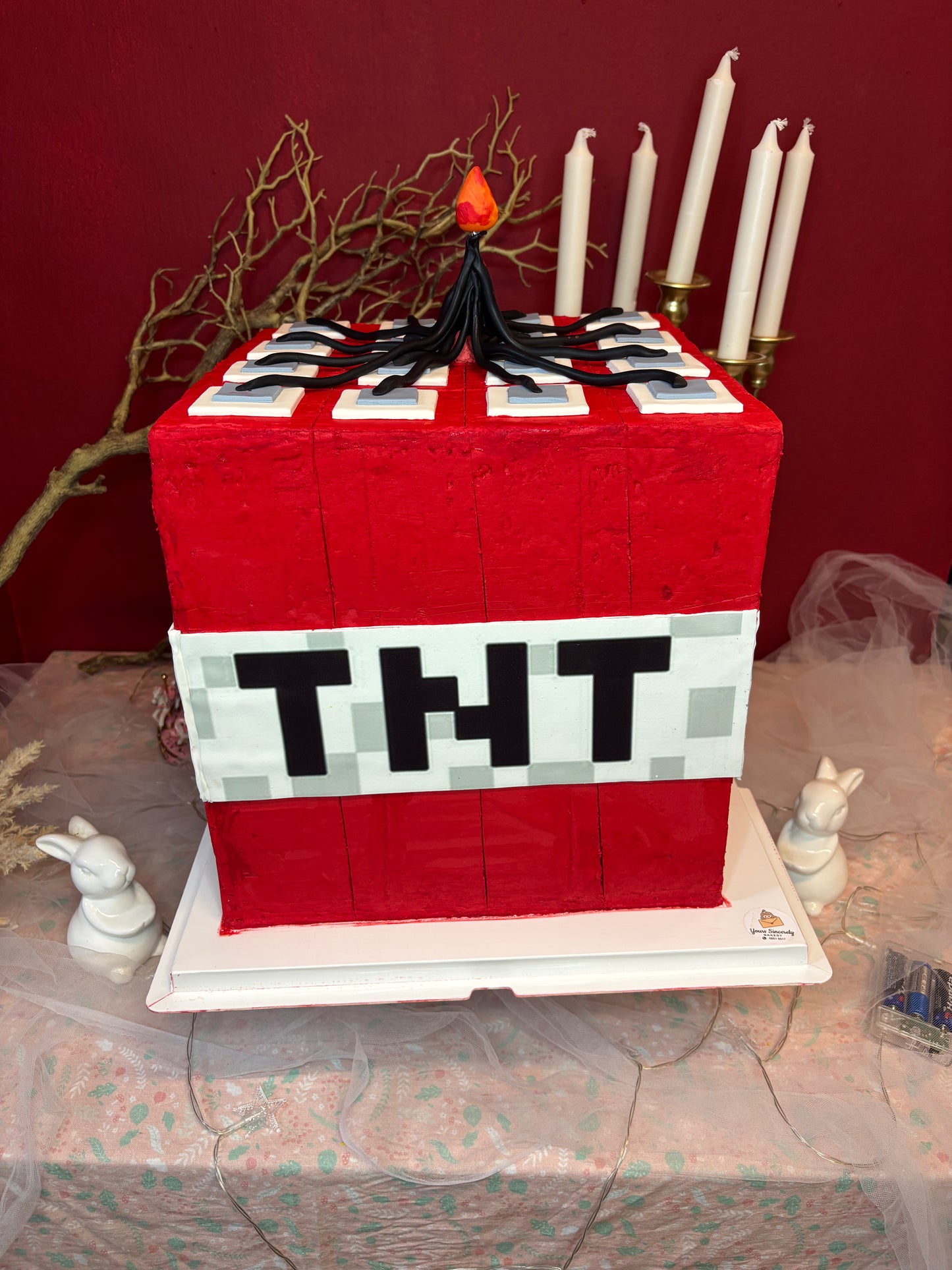 TNT Minecraft Bomb Cake