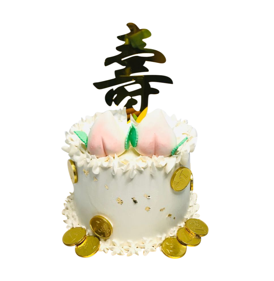 Longevity Peach Buns Simple Money Pulling Cake