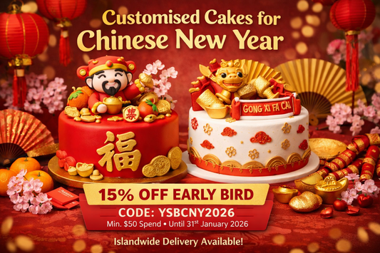 Customised Cakes for Chinese New Year in Singapore: Early Bird 15% Off