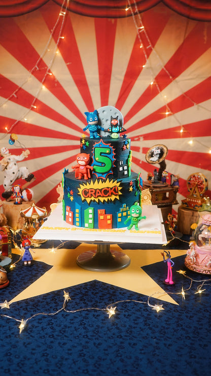PJ Masks Mission Two Tier Cake