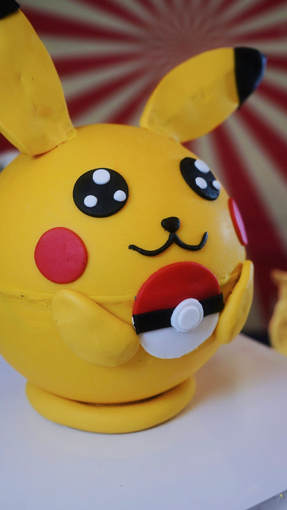 Pikachu Pokemon Ball Pinata Knock Knock Cake