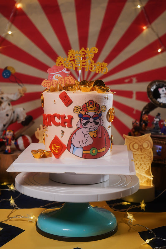 Cai Shen Ye Prosperity Money Pulling Cake
