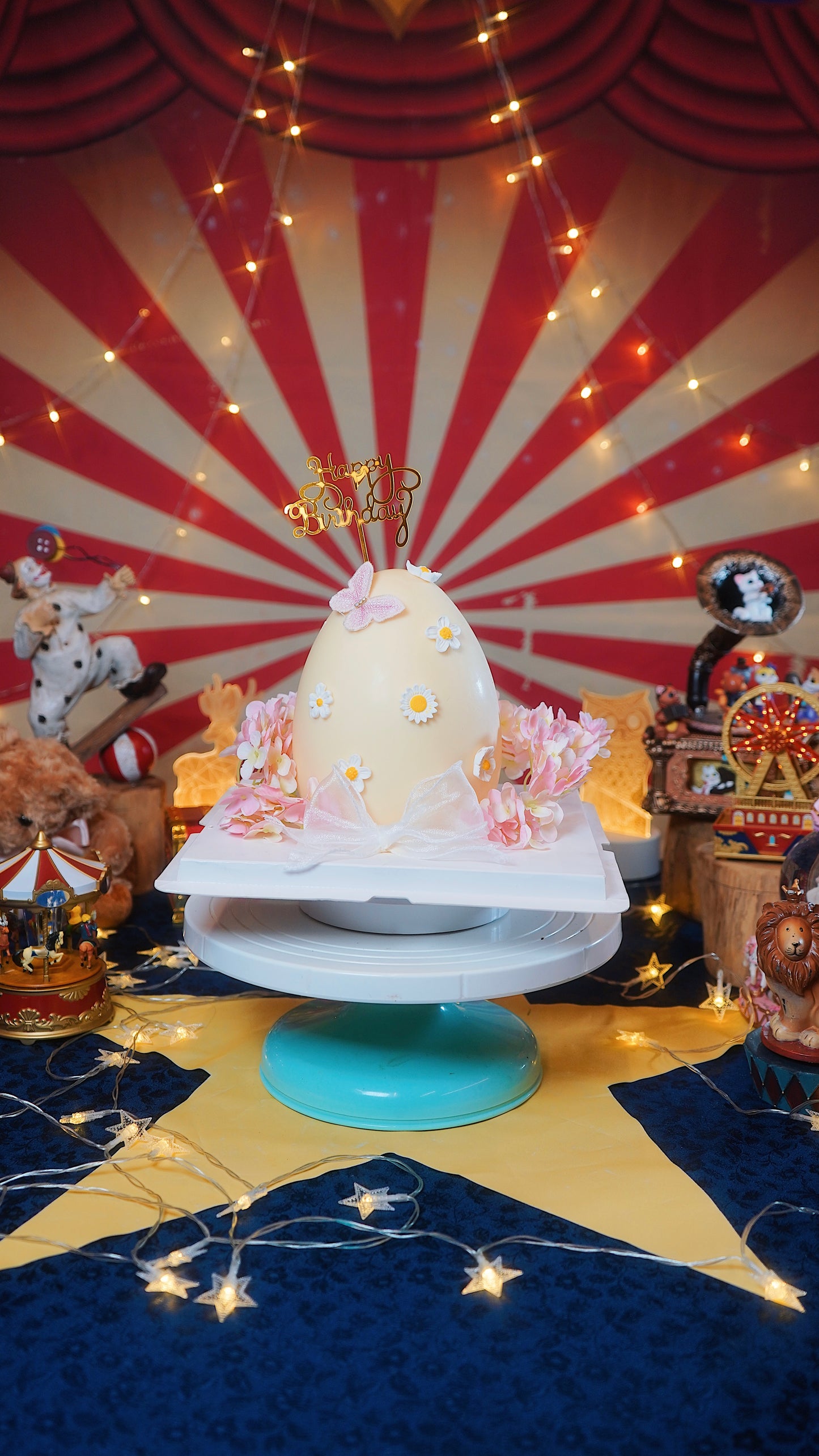 Floral Egg Pinata Cake