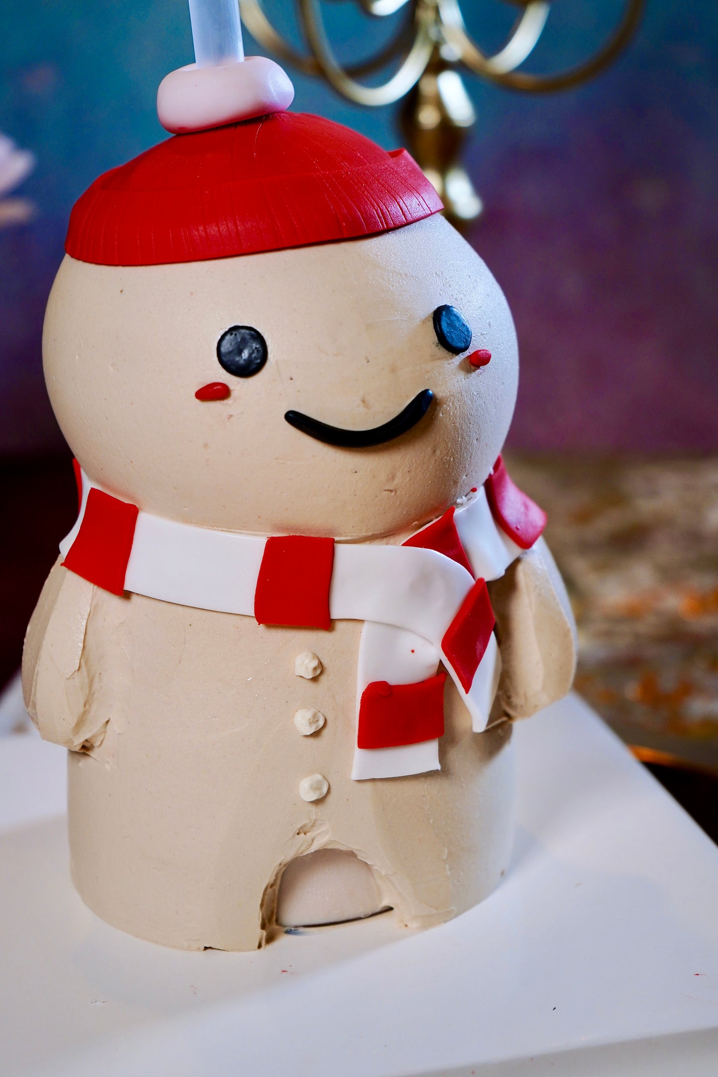 Happy Snowman Drinkable Cake