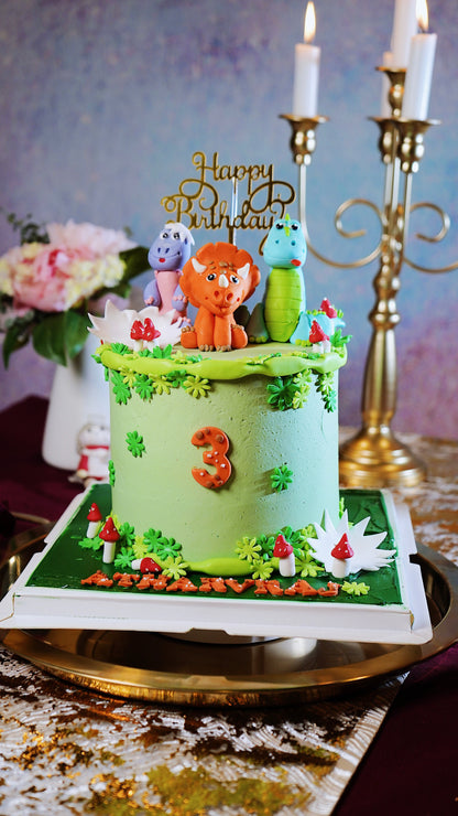 Little Dino Party Cake