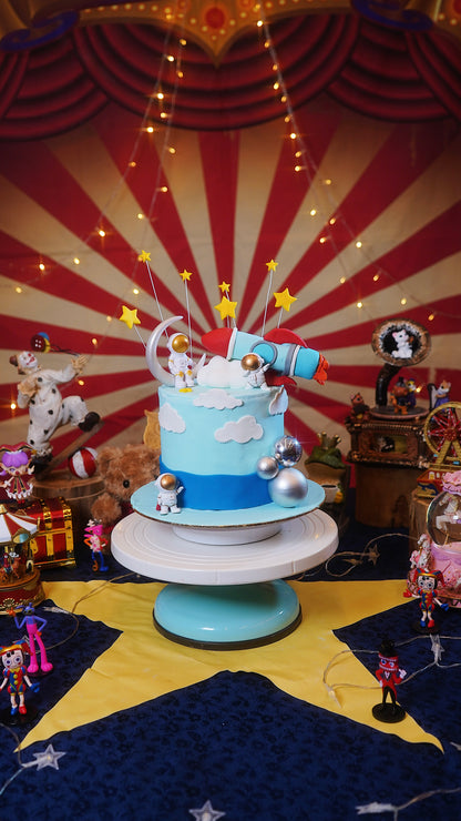 Space Rocket Fuel Fire Cake