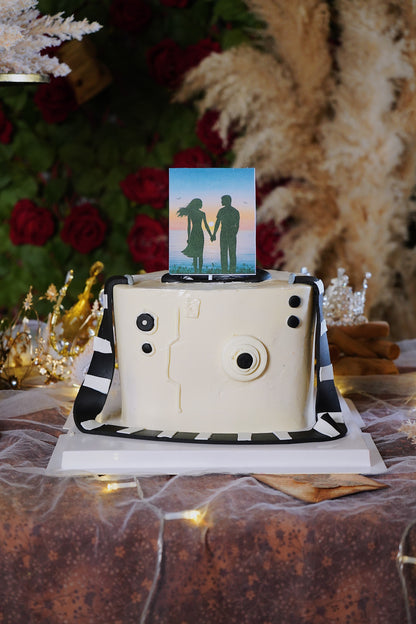 Polaroid Surprise Cake