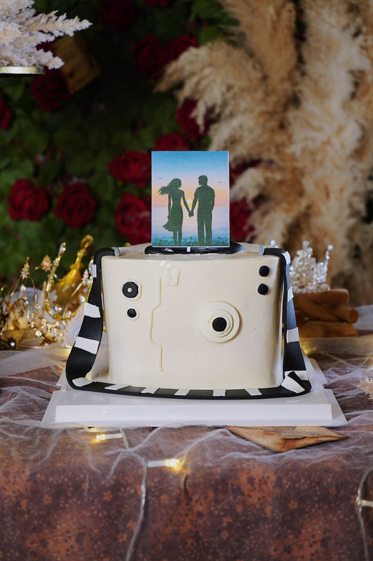 Polaroid Surprise Cake