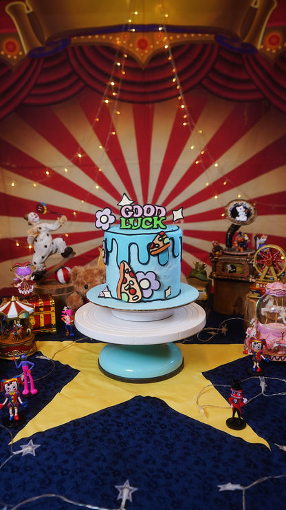 Good Luck 2D Comic Cake
