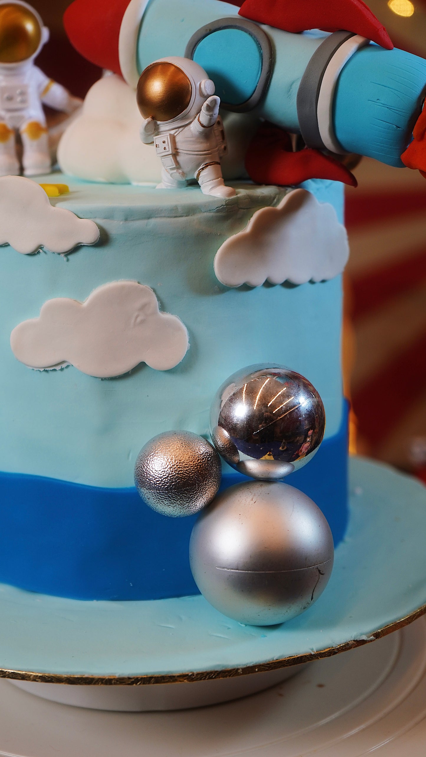 Space Rocket Fuel Fire Cake