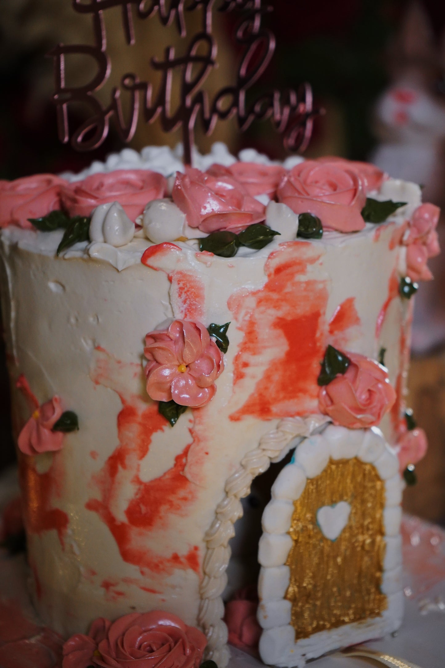 Floral Secret Doorway Cake