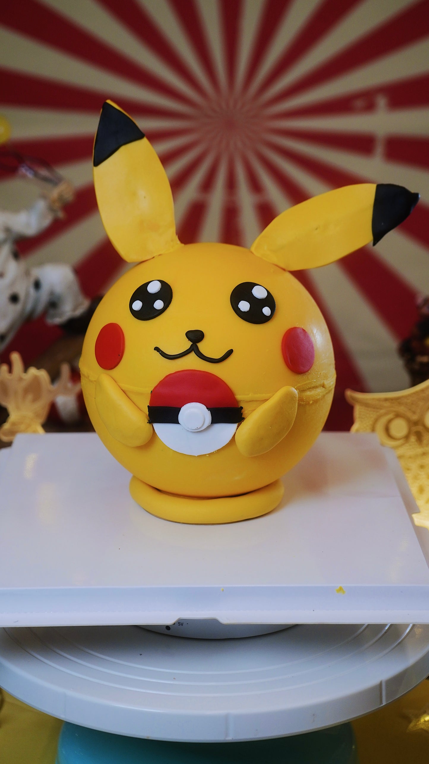Pikachu Pokemon Ball Pinata Knock Knock Cake
