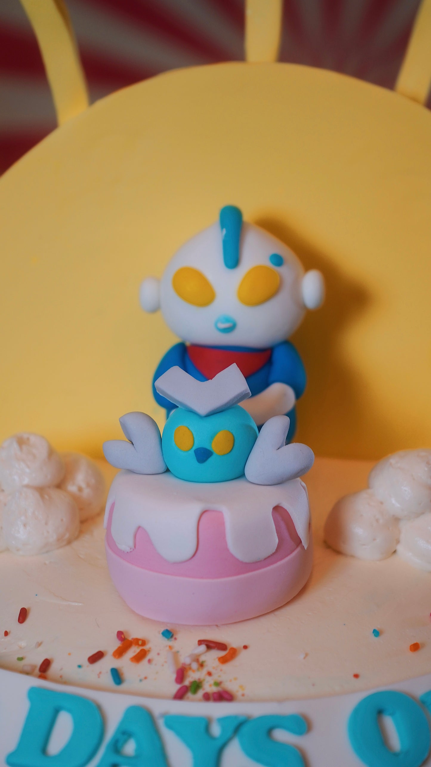 Ultraman Sunburst Cake