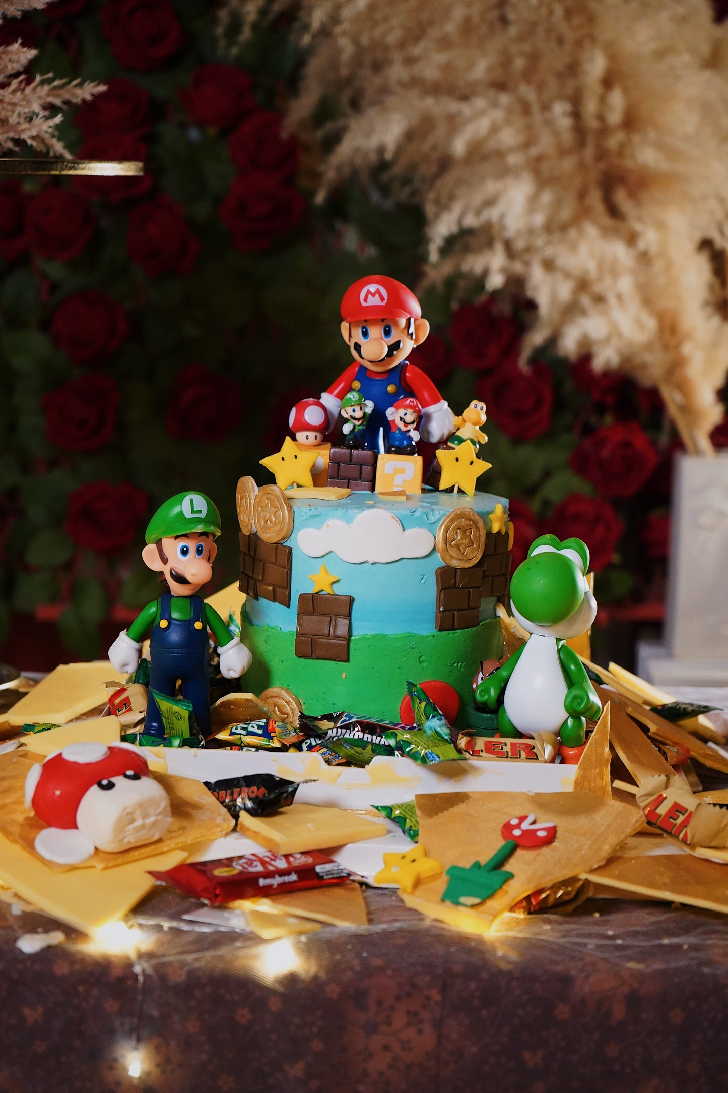 Super Mario Pinata Cake