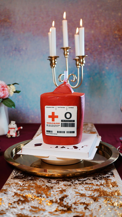 Blood Bag Drinkable Cake