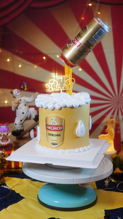 Anchor Beer Flying Gravity Cake