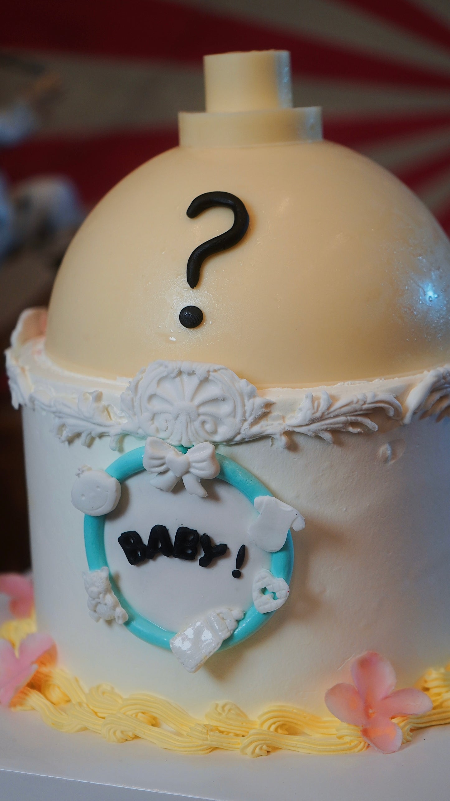 Peek-a-Boo Gender Reveal Cake