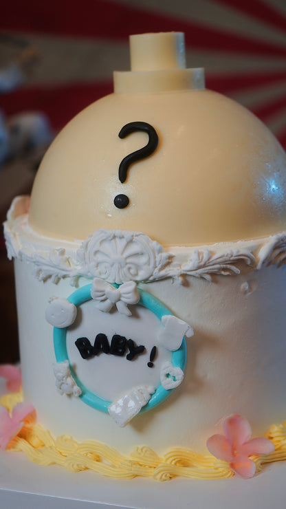 Peek-a-Boo Gender Reveal Cake