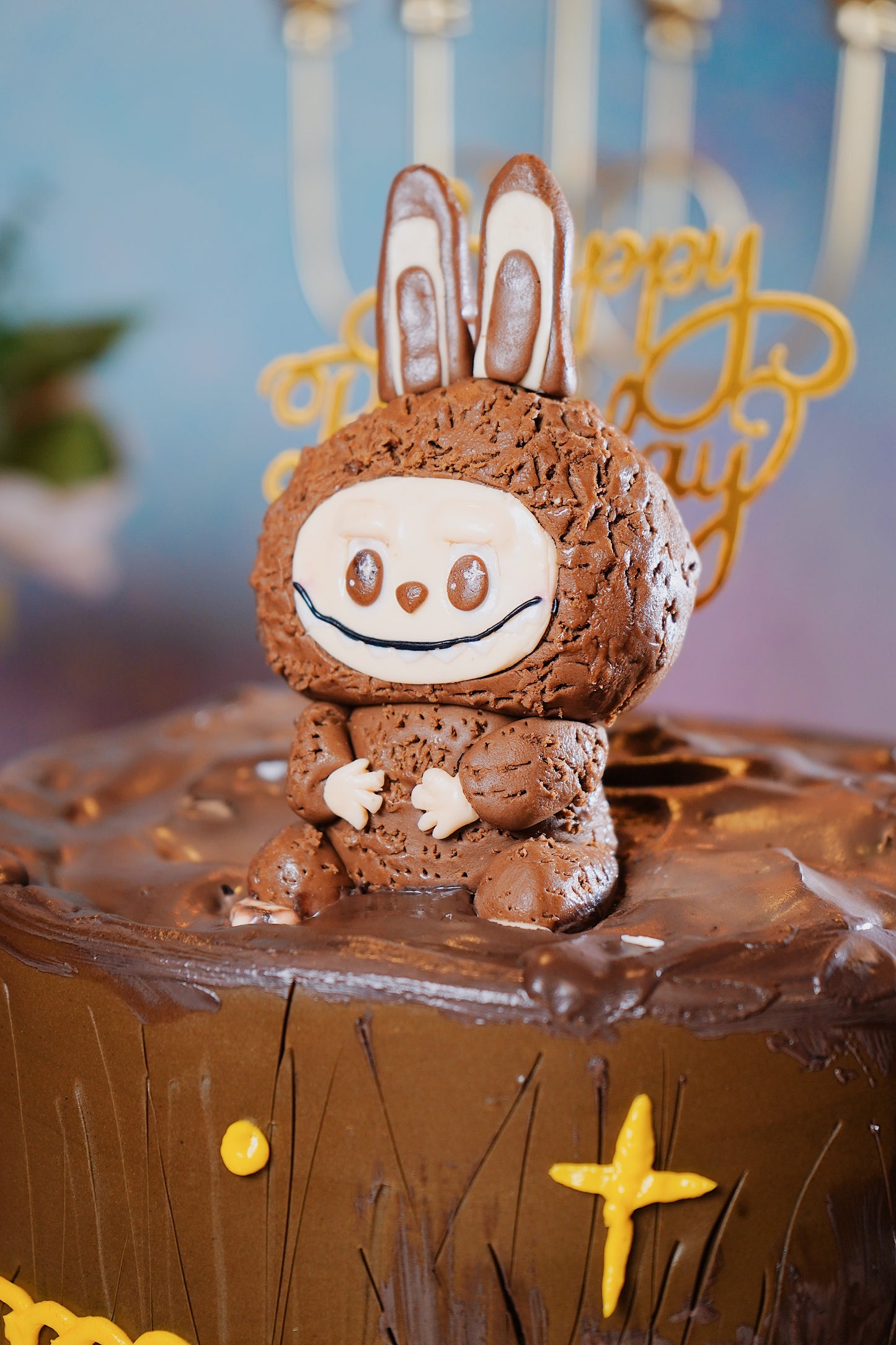Brown Labubu Cake