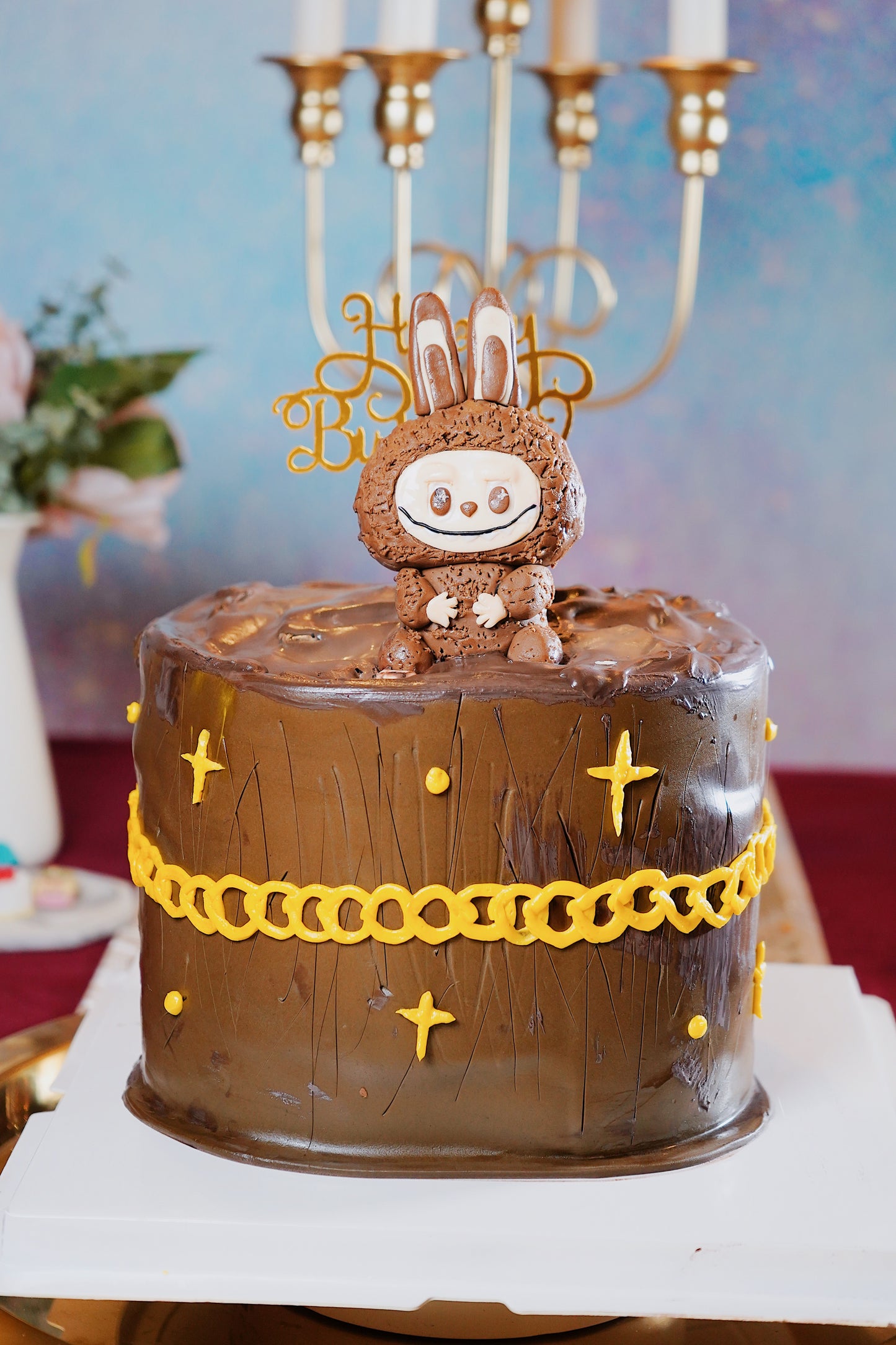 Brown Labubu Cake