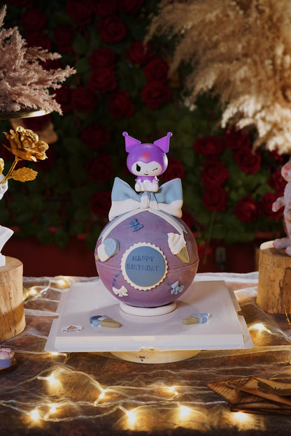 Purple Kuromi Pinata Cake