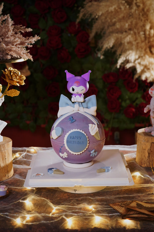 Purple Kuromi Pinata Cake