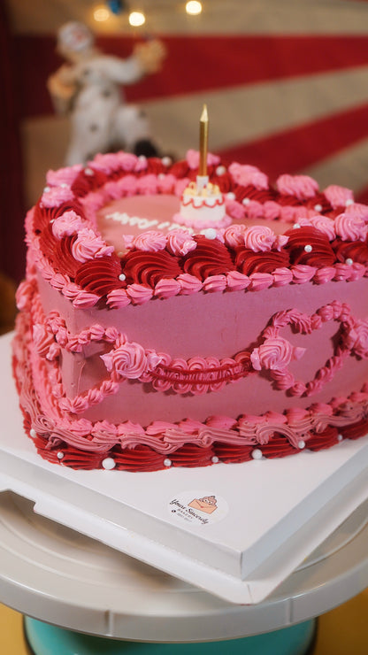 Vintage Heart Cake