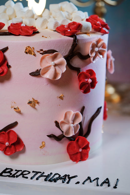 Cherry Blossom Tree Money Pulling Cake