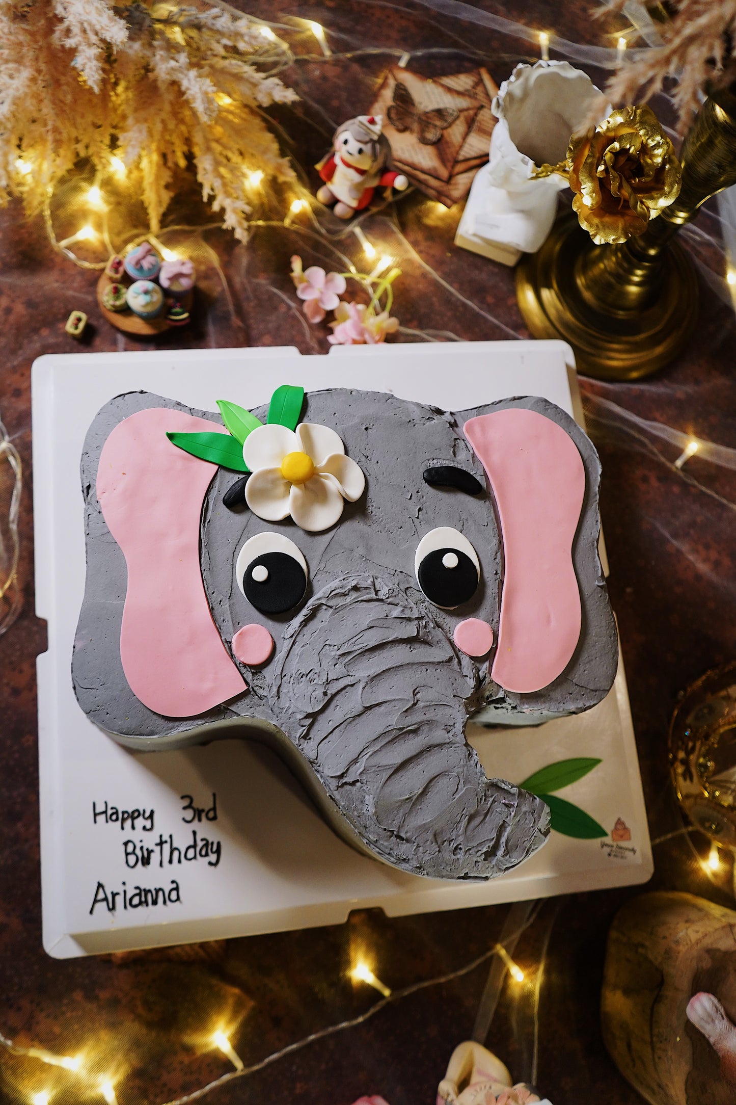 Jungle Elephant Cake