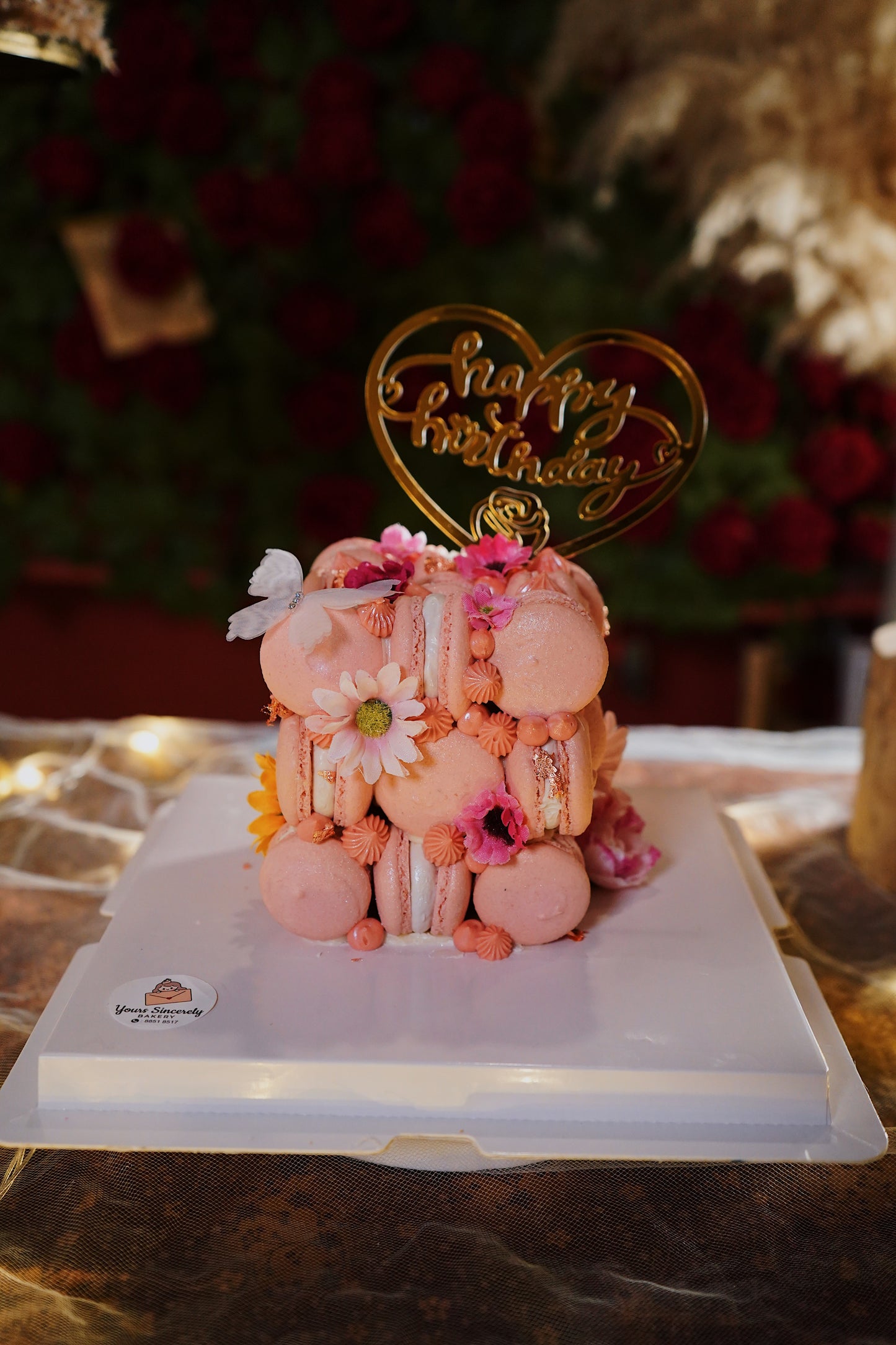 Macaron Rubik's Cube Cake