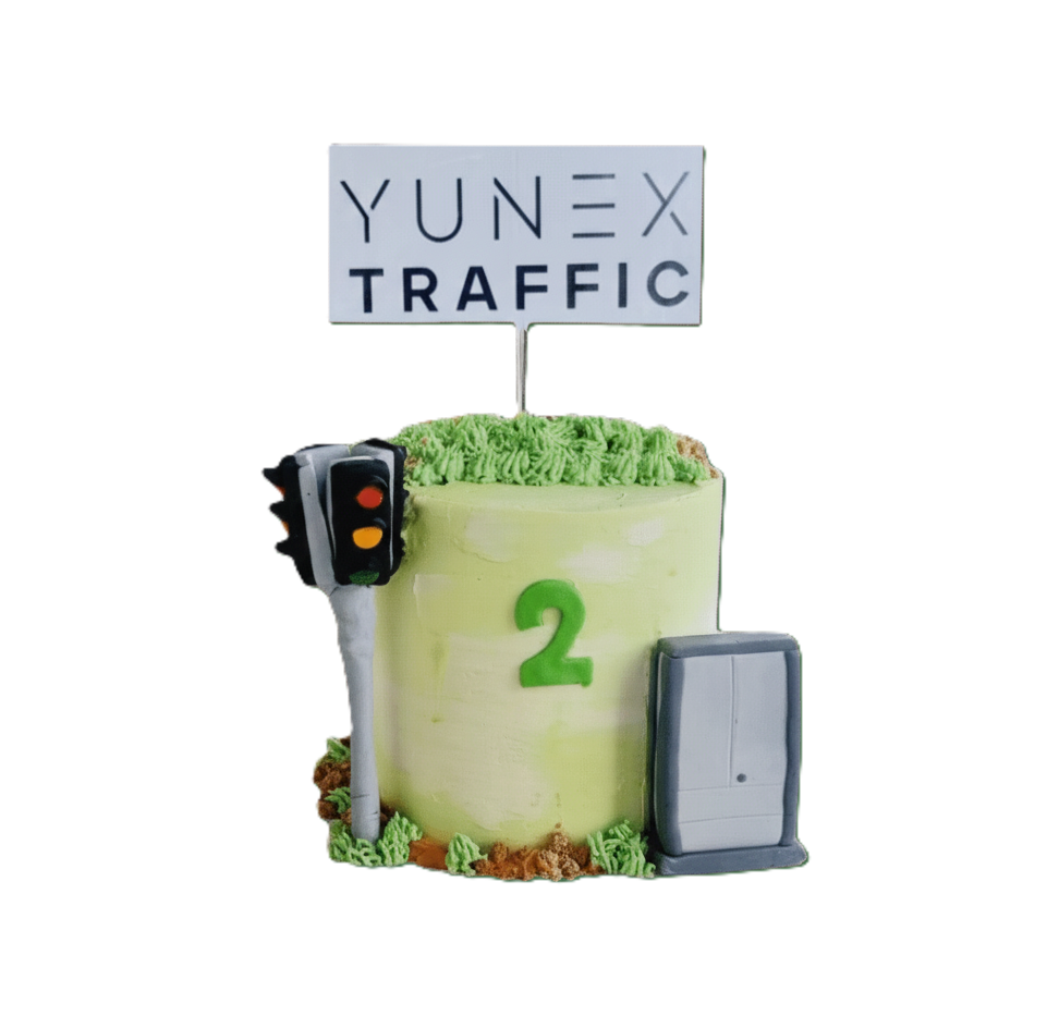 Traffic Light Corporate Cake