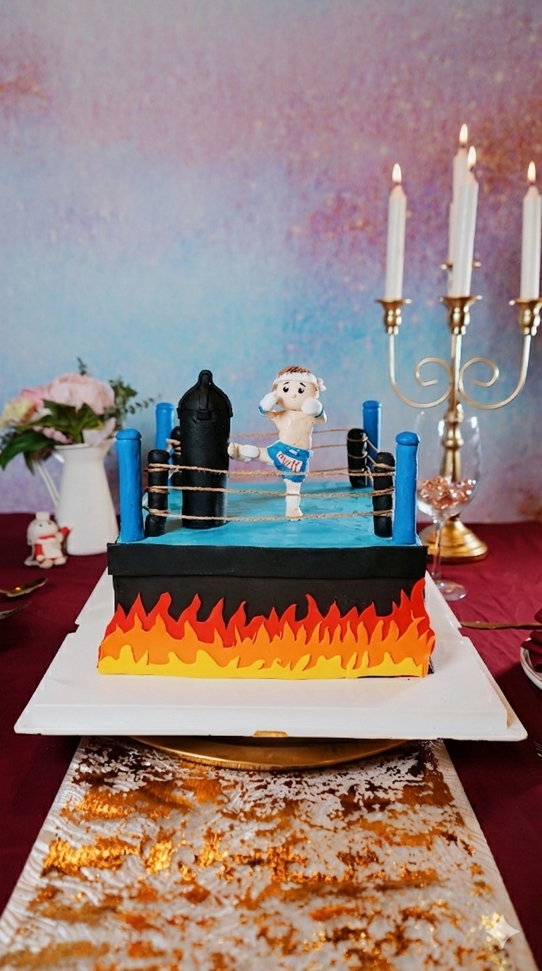 Muay Thai Boy Boxing Cake