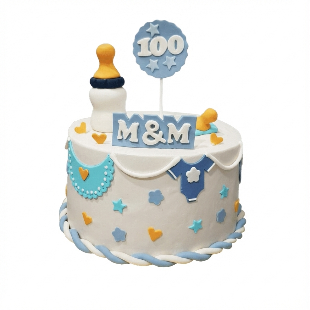 Baby 100 Days Cake