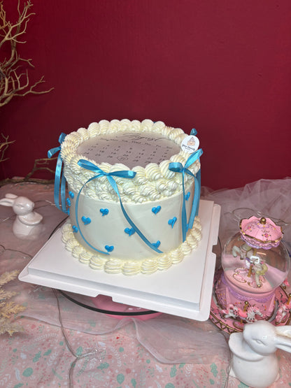 Blue Ribbon Vintage Burn Away Cake