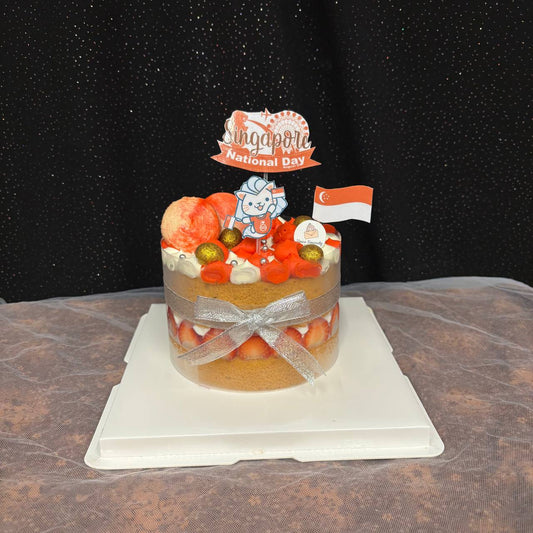 National Day Strawberry Cake