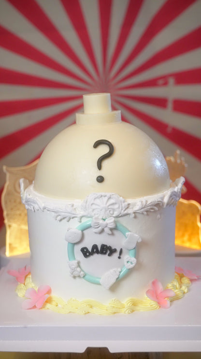 Peek-a-Boo Gender Reveal Cake