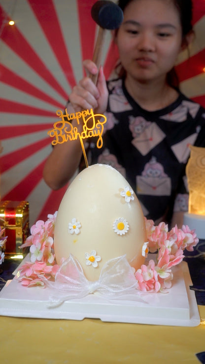 Floral Egg Pinata Cake