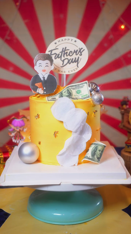 Best Dad Burnaway Cake