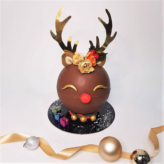Christmas Reindeer Cake Knock Knock Pinata Cake