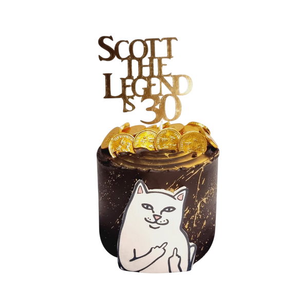 RipnDip Cat Chocolate Fudge Money Pulling Cake Yours Sincerely Bakery