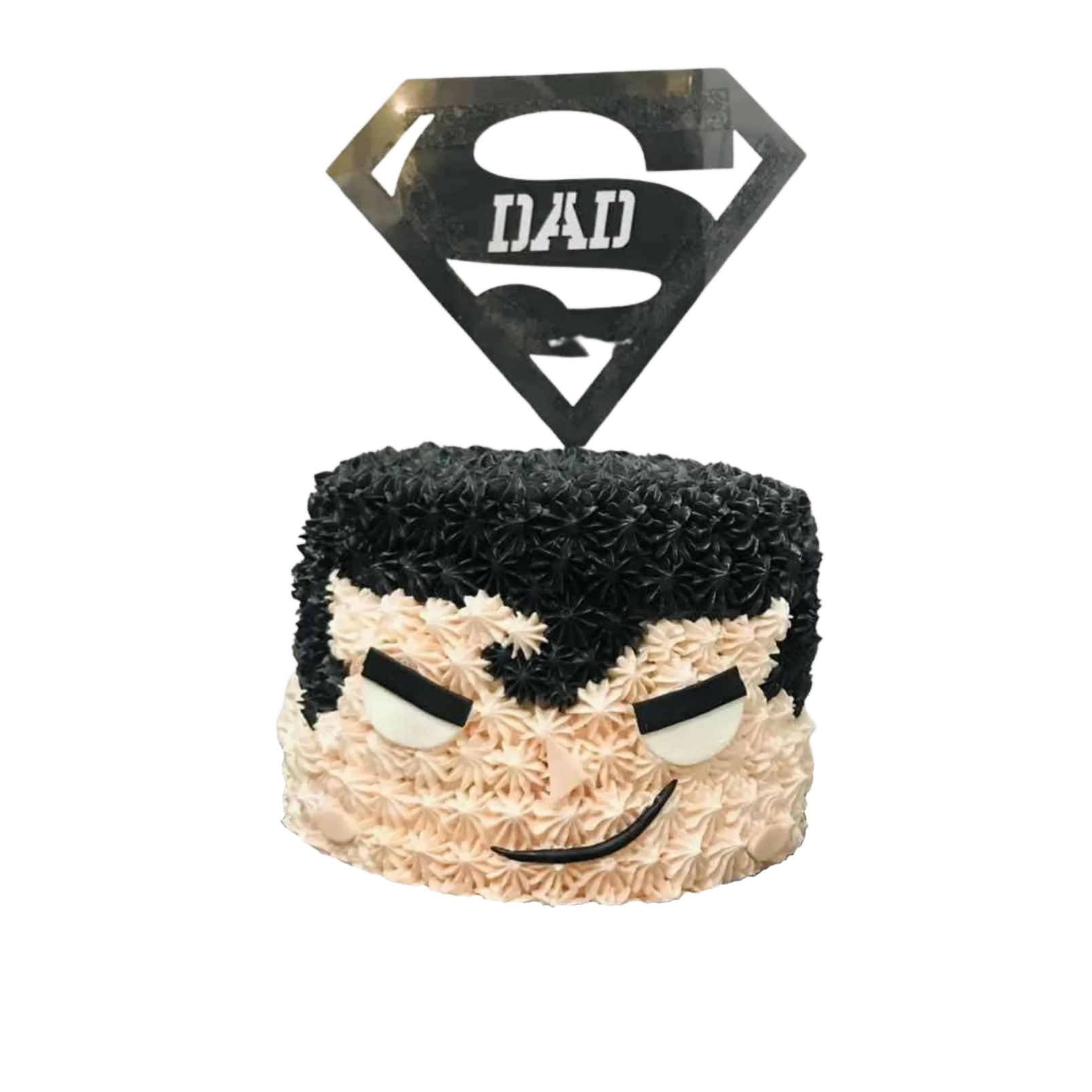 Superman Square Head Father's Day Cream Cake